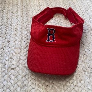 Red Boston Red Sox visor. Perfect condition.